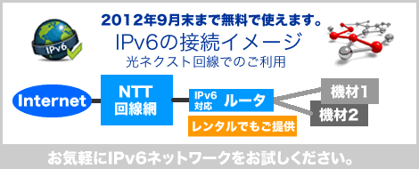 IPv6�T�[�r�X�T�v